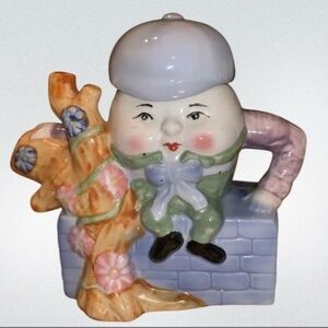Whimsical‎ Fietx Humpty Dumpty Teapot Nursery Rhyme, Collectible Decorative
